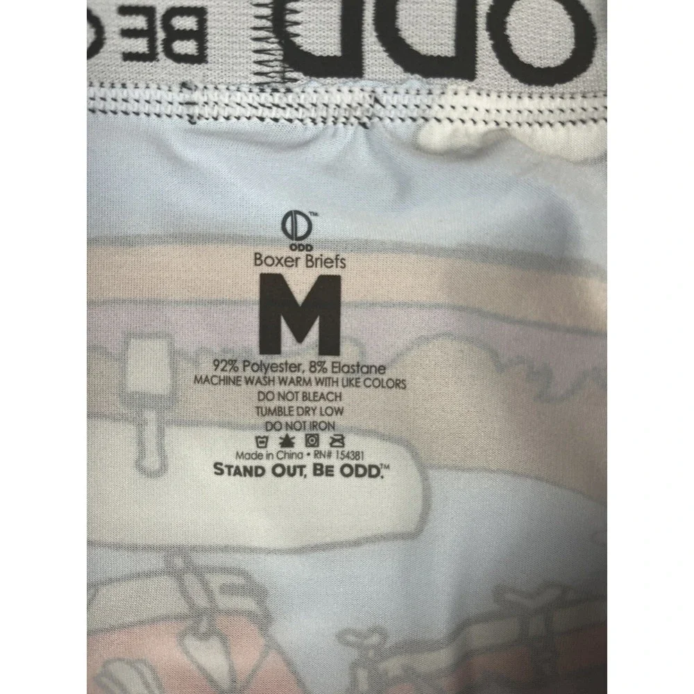 STAND OUT BE ODD Men's Boxer Medium Brief Cheech Chong ODD Multi-Color Underwear